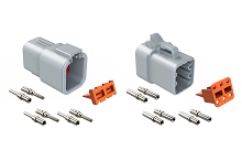 ATP6PS-CKIT  6 Position Receptacle Kit, Pin Contacts and Wedgelock Included