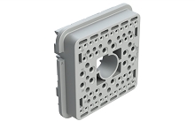 AWB-48SA  Wedgelock for 48 Position Plug, Keyed A, Gray.  Comparable to PN# WB-48SA