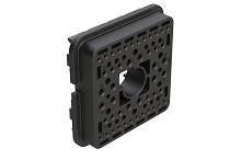 AWB-48SB  Wedgelock for 48 Position Plug, Keyed B, Black.  Comparable to PN# WB-48SB