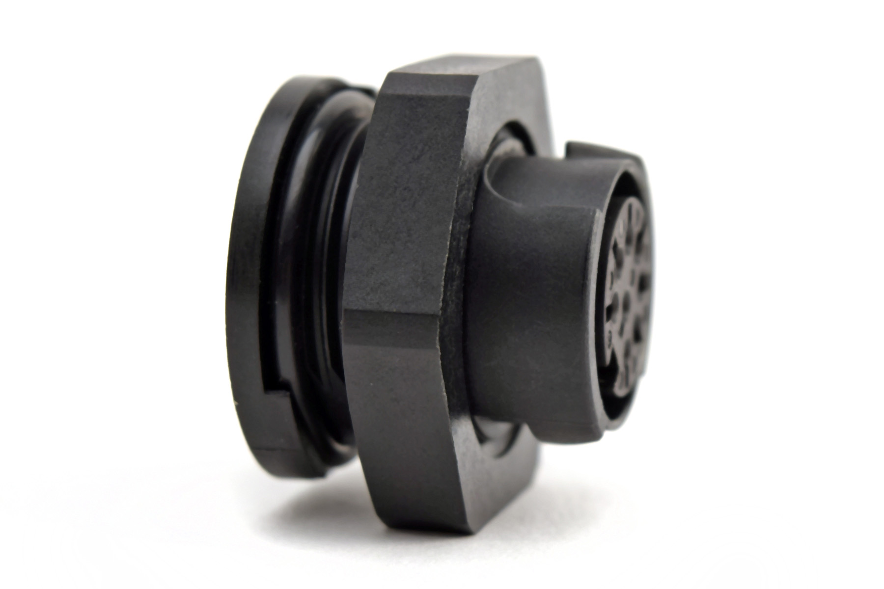 C091 11G005 009 5 U  Female Receptacle, Quicklock, Size M16, 5 Contacts (sold separately), 5A Arrangement, Hex Nut