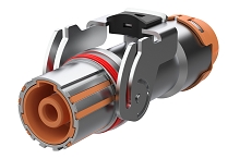 C2151AH1112021  1 Pole High Voltage Male (Pin) Cable Connector, A Code, 470A, 1500V, 120mm² Wire, HVIL, Metal Lever
