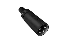 EP-8-12B  8 Pole Male Metal Loudspeaker Cable Connector, Machined Contacts, Black Finish