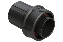 FLS614N19PHEC03  19 Position Plug, Pin, Shell Size 14, with Endcap, Fast Lock Coupling