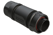 FLS6BS14N12P03  12 Position Plug, Pin, Shell Size 14, with Backshell, Cable OD Range 6.0-12.0mm, Fast Lock Coupling