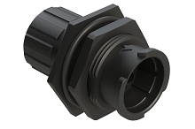 FLS712N8PHEC03  8 Position Jam Nut Receptacle, Pin, Shell Size 12, with Endcap, Fast Lock Coupling