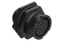 FLS714N19S03  19 Position Jam Nut Receptacle, Socket, Shell Size 14, Fast Lock Coupling