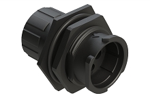 FLS714N2PHEC03  4 (2+2) Position Jam Nut Receptacle, Pin, Shell Size 14, with Endcap, Fast Lock Coupling