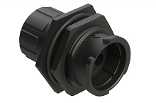 FLS714N3PHEC03  3 Position Jam Nut Receptacle, Pin, Shell Size 14, with Endcap, Fast Lock Coupling