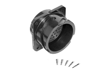 MP-4102-85P  85 Pole Heavy Duty Chassis Mount, Male, Black Finish. Contacts Included