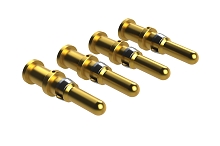 MP10A23G30  3.6mm Pin Contact, Machined, 30 (mu) Gold Plating, 45A, Wire Range 10-12 AWG