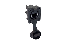 RJXS8FP6HPE  8 Pole Ethernet Chassis Mount, IP65 CAT6 Horizontal Panel Mount, Shielded Hood, 1.2mm to 2.5mm Panel, Potted