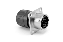 RT00122SNHEC Square Flange Receptacle, Female, 2.5mm & 20 Contacts, 500V, Endcap