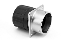 RT00147PNHECR  Size 14 Male Square Flange Receptacle, 7 Positions, Endcap, Reduced Wire Seals, 14 - 24AWG