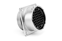 RT002448SKNH03  Square Flange Receptacle, Socket with silicone seal IP69k