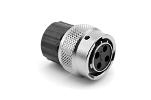 RT06124SNHEC03R  Size 12 Female Plug, 4 Positions, with Silicone O-ring Seal and Endcap, Reduced Wire Seals, 14 - 24AWG