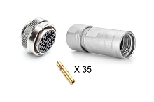 RT062235SNH-K  Plug Kit, 35 Position, Female, Shell Size 22, with Machined Contacts. Comparable to PN # UT062235SH