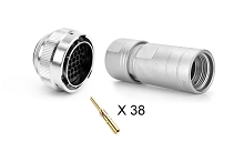 RT062238PNH-K  Plug Kit, 38 Position, Male, Shell Size 22, with Machined Contacts. Comparable to PN # UT002238PH