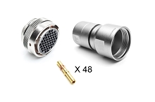 RT062448SNH-K  Plug Kit, 48 Position, Female, Shell Size 28, with Machined Contacts. Comparable to PN # UT062448SH
