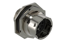 RT071415PNH  Receptacle, Jam Nut, 15 (1+14) Position, Male, Shell Size 14