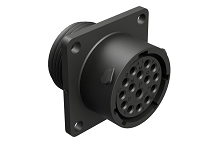 RTS014N15S  Receptacle, Square Flange, 15 (1+14) Position, Female, Shell Size 14. Comparable to PN# UTS014E15S