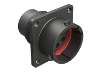 RTS014N3W4P  Receptacle, Square Flange, 7 (3+4) Position, Female, Shell Size 14