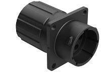 RTS014N7PHEC03R  Receptacle, Square Flange, 7 Position, Male, Shell Size 14, Silicone Seal and End Cap with Individual Reduced Wire Sealing
