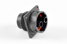 RTS018N2S03  Receptacle, Square Flange, 2 Position, Female, Shell Size 18, with Silicone Seal