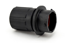 RTS1BS10N6SHEC03  Size 10 Inline Receptacle with Endcap, Female, 6 Positions, Contact Size 20 (0.5mm), Silicone Rubber Seal.  Comparable to PN #UTS6GN106S