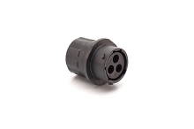 RTS1BS14N3SHEC03  Receptacle, Inline, 3 positions, size 14, socket contact, endcap, silicone rubber seal.  Comparable to PN #UTS6GN142G1S
