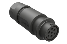RTS1BS14N3W4S  Receptacle, In-Line, 7 (3+4) Position, Female, Shell Size 14