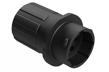 RTS1BS14N7PHEC03R  Receptacle, Inline, 7 Position, Male, Shell Size 14, Silicone Seal, and End Cap with Individual Reduced Diameter Wire Sealing
