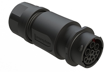 RTS1BS16N13S03  Receptacle, In-Line, 13(3+10) Position, Female, Shell Size 16 with Silicone Seal