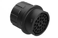 RTS1BS18N23SHEC03R  Receptacle, Inline, 23 Position, Female, Shell Size 18, Silicone Seal and End Cap with Reduced Individual Wire Sealing