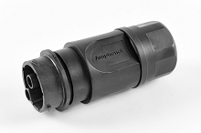 RTS1BS18N2S03  Receptacle, Inline, 2 Position, Female, Shell Size 18, with Silicone Seal