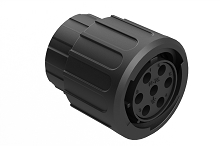 RTS6BS14N7SHEC03R  Plug, 7 Position, Female, End Cap, Shell Size 14, Silicone Seal and End Cap with Individual Reduced Wire Sealing