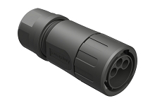 RTS6BS16N13P  Plug, 13 (3+10) Position, Male, Shell Size 16