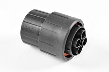 RTS6BS18N4PSHEC03  Plug, 4 Position, Female, Shell Size 18, Silicone Seal, and End Cap with Individual Wire Sealing