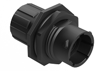 RTS712N4PHEC03R  Receptacle, Jam Nut, 4 Position, Male, Shell Size 12, Silicone Seal and End Cap with Individual Reduced Wire Sealing