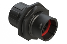 RTS714N12PHEC03  Receptacle, jam nut, 12 positions, size 14, pin contact, silicone rubber seal, endcap.  Comparable to PN #UTS7GN1412P