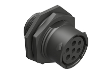 RTS714N3W4S03  Receptacle, Jam Nut, 7 (3+4) Position, Female, Shell Size 14 with Silicone Seal