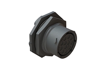 RTS714ND12S03  Receptacle, Jam Nut, PC Tail, 12 Position, Female, Shell Size 14, with Silicone Seal.  Comparable to PN# UTS714D12S