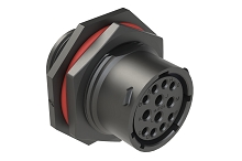 RTS714NE12S03  Receptacle, Jam Nut, 12 (4+8) Position, Female, Shell Size 14 with Silicone Seal.  Comparable to PN#  UTS714E12S