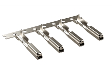 SC000572N  Size 1.0x0.64mm Stamped & Formed Socket Contact, Signal, Nickel Plating, 5A, Wire Range 20-22AWG