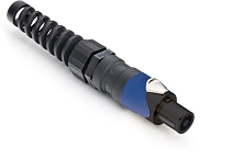 SP-2-FBL  2 Pole Loudspeaker Cable Connectors, PG Gland Strain Relief, High Power Screw Contacts Included, Metal, Black Finish
