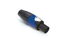 SP-2-FBS  2 Pole Loudspeaker Cable Connectors, High Power Solder Contacts Included, Metal, Black Finish