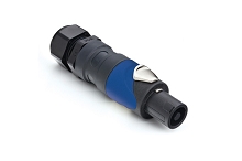 SP-4-FSG  4 Pole Loudspeaker Cable Connectors, PG Gland, High Power Solder Contacts Included, Thermoplastic Shell