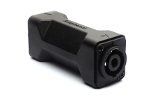 SP2F2FDW  2 Pole D Shell Loudspeaker Adapter, Female to Female, Black Finish