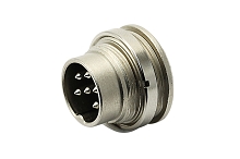 T 3477 100 - M16 Rear mounting male receptacle with ring nut. 7 contacts, silver plated  Contacts included. Comparable to PN# 09-0327-80-07