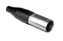 AC7M  7 Pole XLR Male Cable Connector, Machined Contacts, Nickel Finish. Comparable to PN# NC7MX, NC7MXX