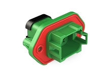 AT04-08PC-PM13 8 Position Receptacle, Pin, Panel Mount, Self-Threading, Cap, Keyed C